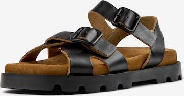 CAMPER Strap sandal 'Brutus' in Black: front