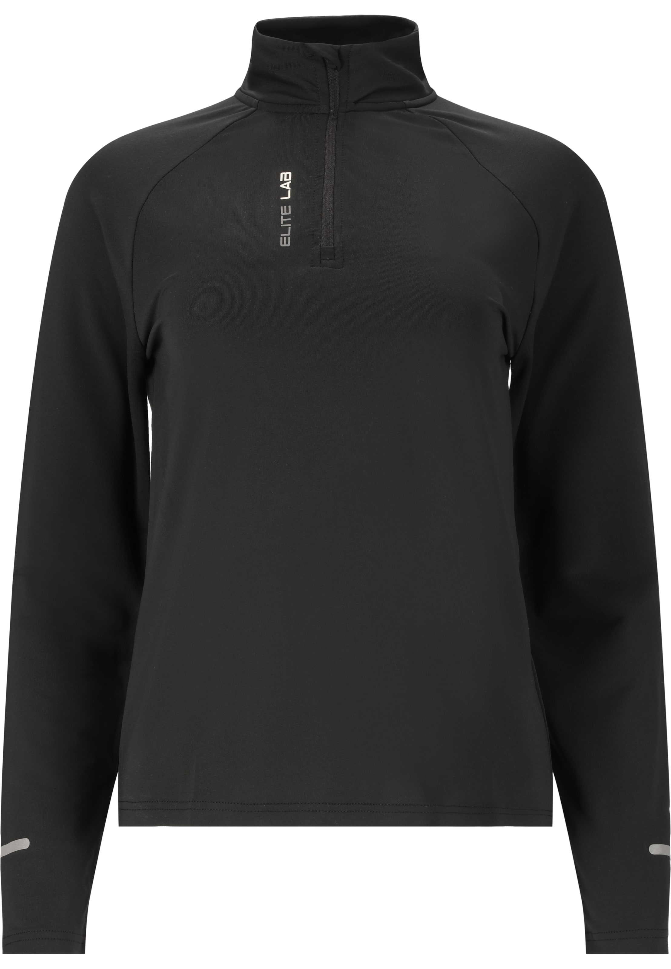 ELITE LAB Midlayer in Schwarz: Vorderseite