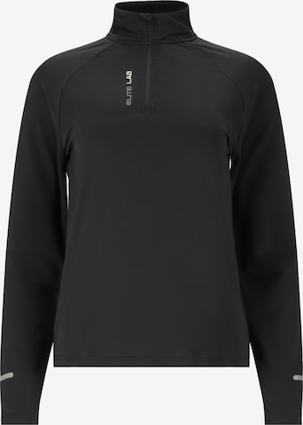 ELITE LAB Midlayer in Schwarz: Vorderseite