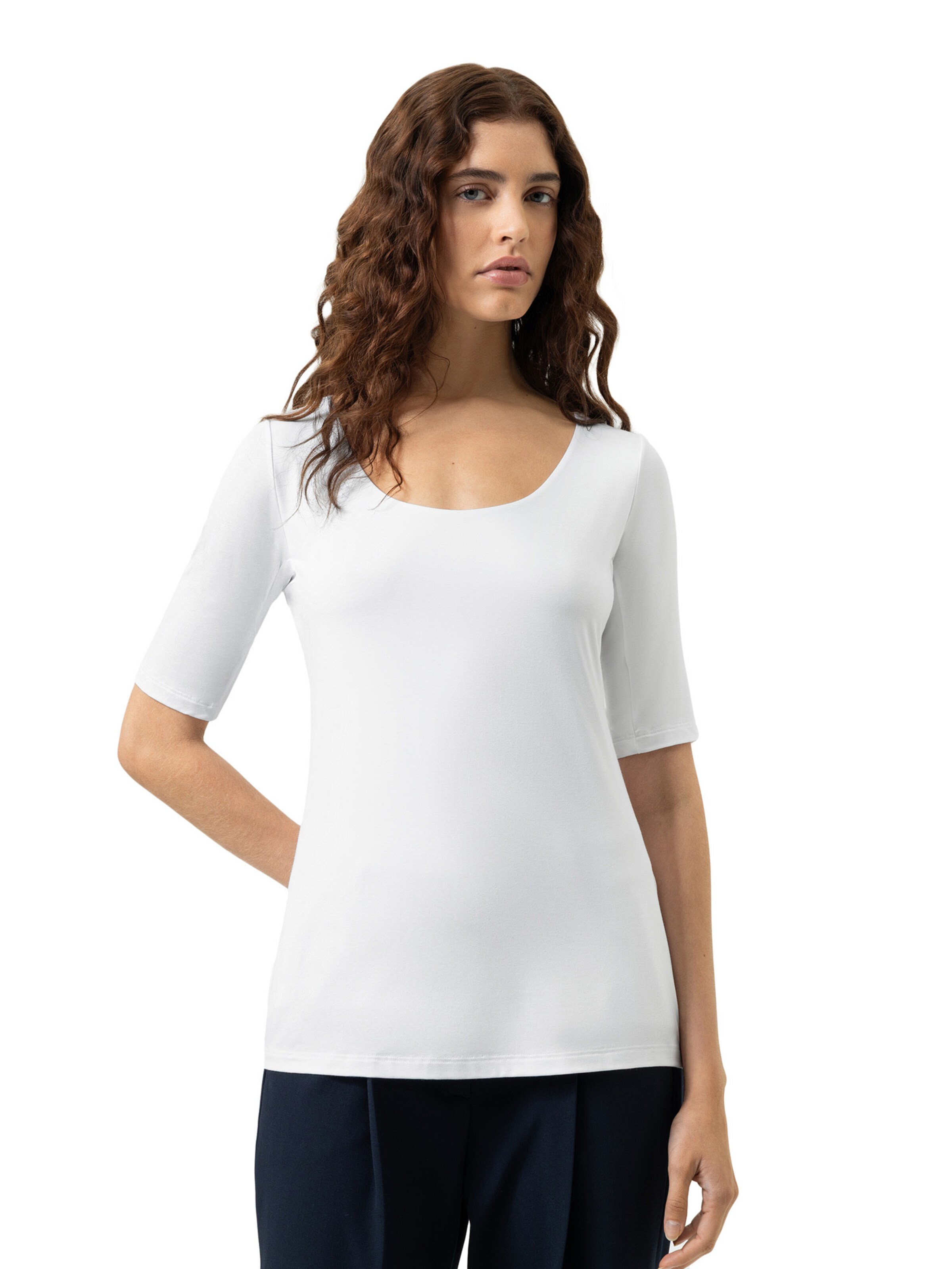 Mey Shirt in White: front