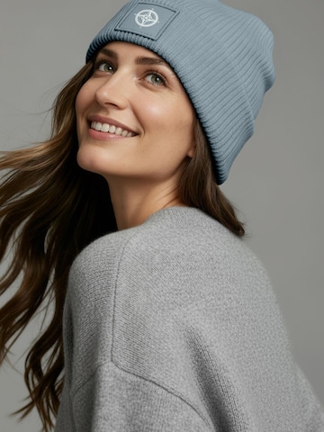 Neverless Beanie 'Kompass' in Blue