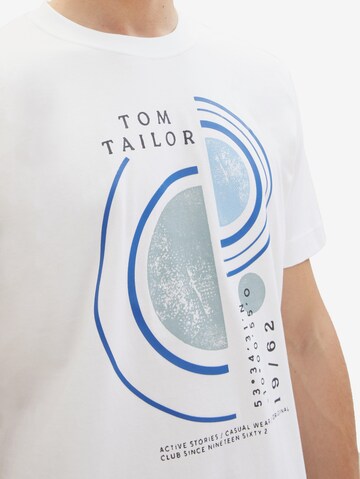 TOM TAILOR T-Shirt in Weiß