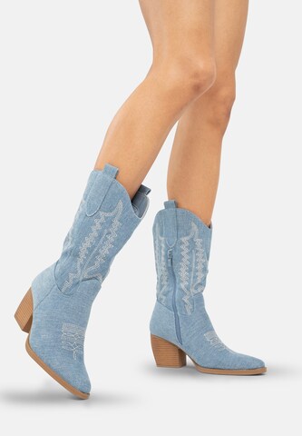 Stivale da cowboy di Salinyang in blu