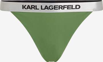 Bas de bikini Karl Lagerfeld en vert : devant