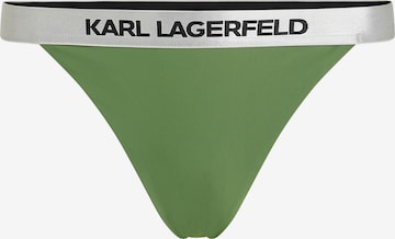 Bas de bikini Karl Lagerfeld en vert : devant