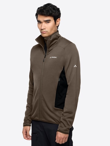 VAUDE Funktionele fleece-jas 'Monviso' in Bruin