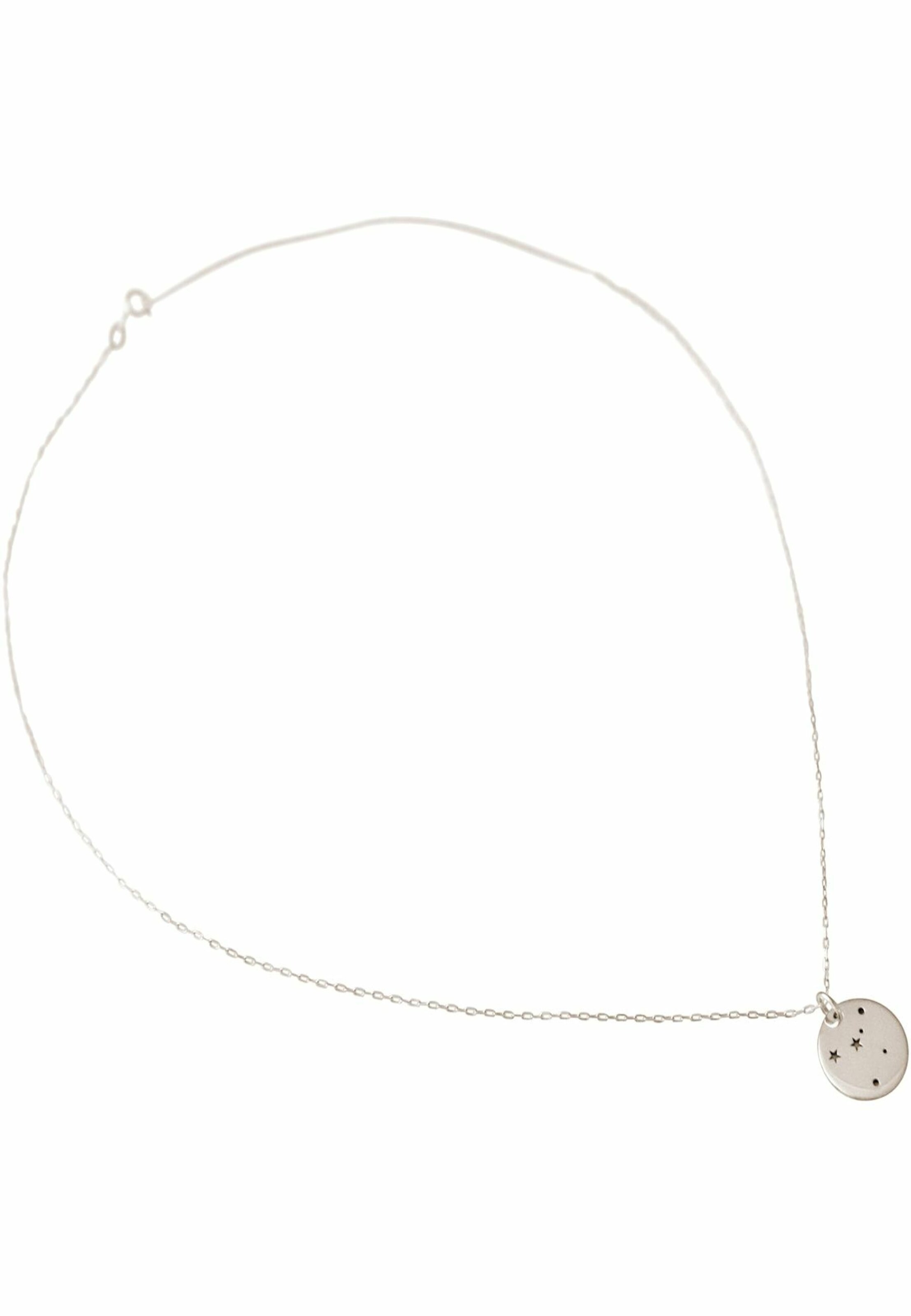 Gemshine Ketting in Zilver: voorkant