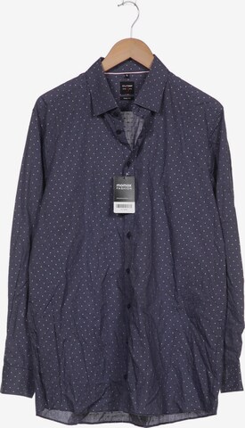 OLYMP Button Up Shirt in XXL in Blue: front