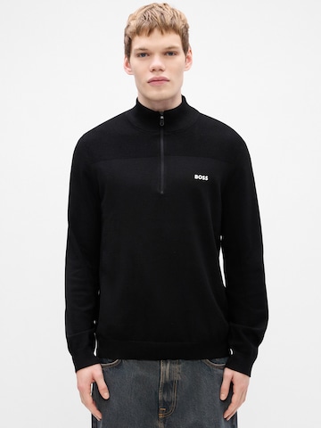 Pullover 'Momentum-X' di BOSS in nero: frontale