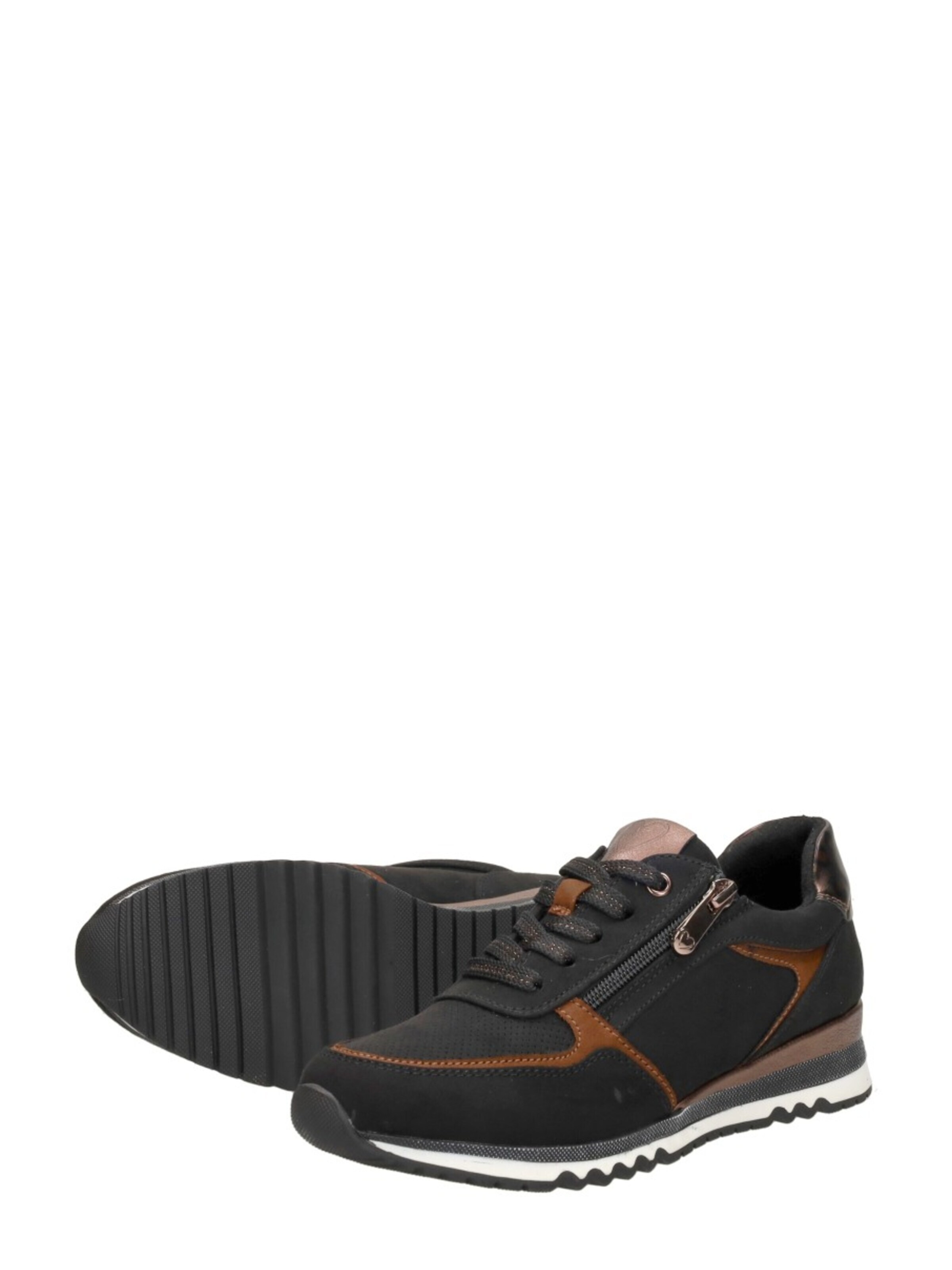 MARCO TOZZI Sneakers laag 'Sneakers Laag' in Zwart