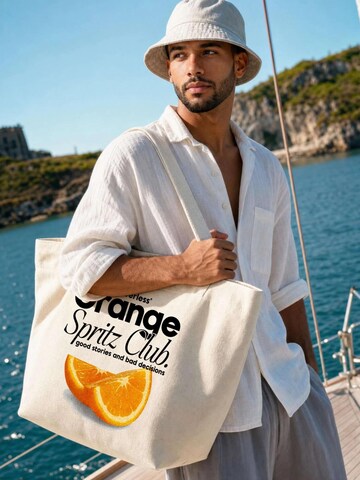 Neverless Strandtasche 'Orange Spritz'‌‌‌‌‌‌‌‌‌‌ in Beige
