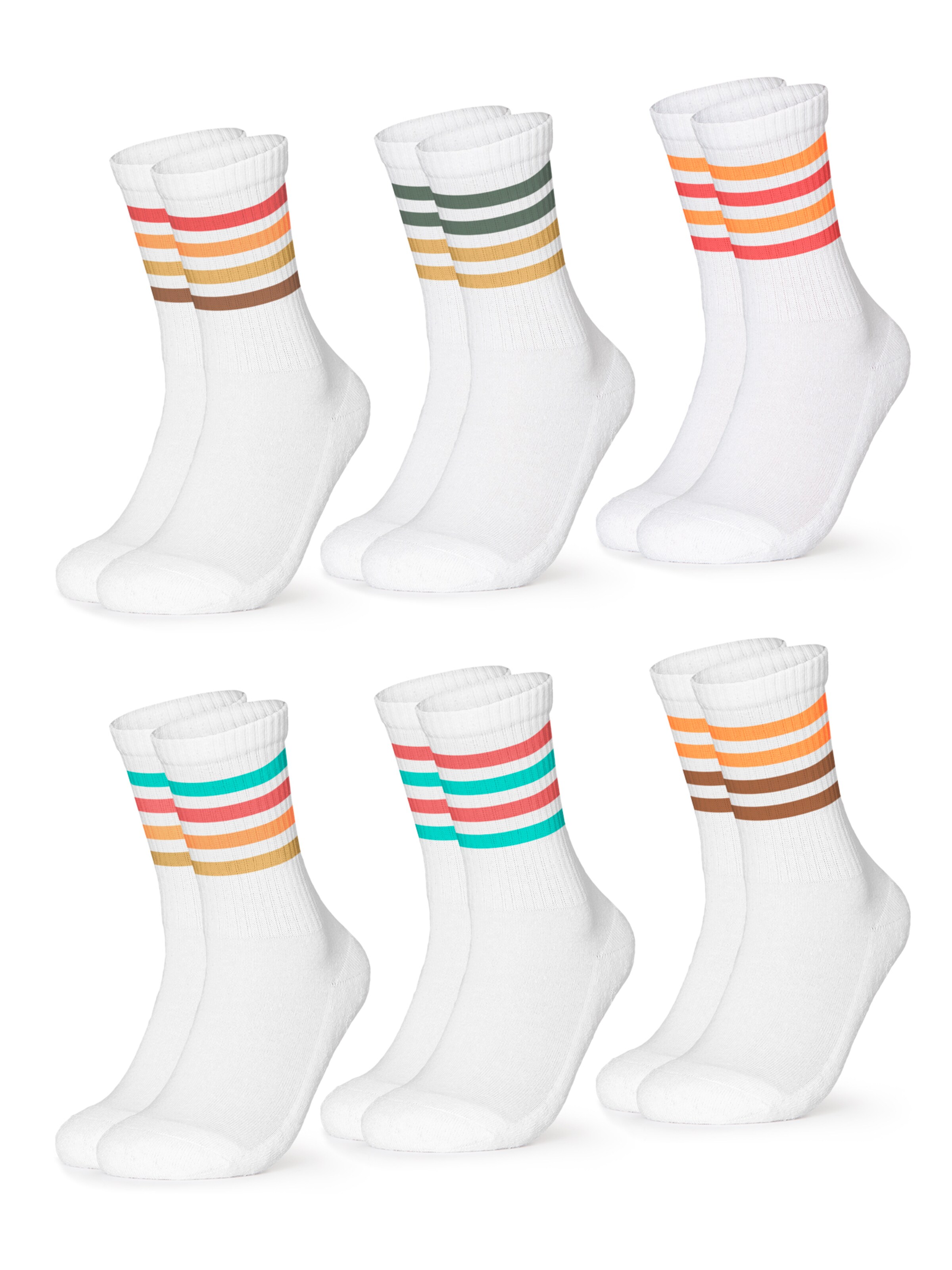 Calzino sportivo 'Steffi' di Occulto in bianco: frontale