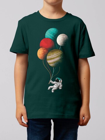 watabout.kids T-Shirt 'Balloon Spaceman' in Grün