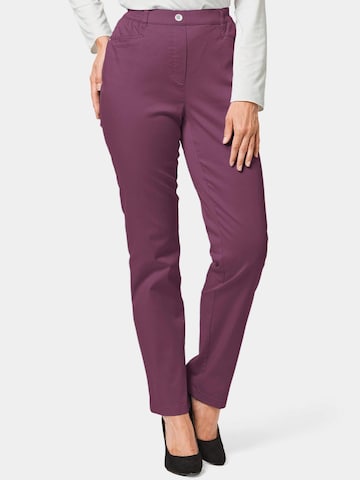 Goldner Regular Trousers in Purple