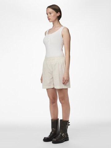 PIECES Regular Broek 'Emma' in Beige