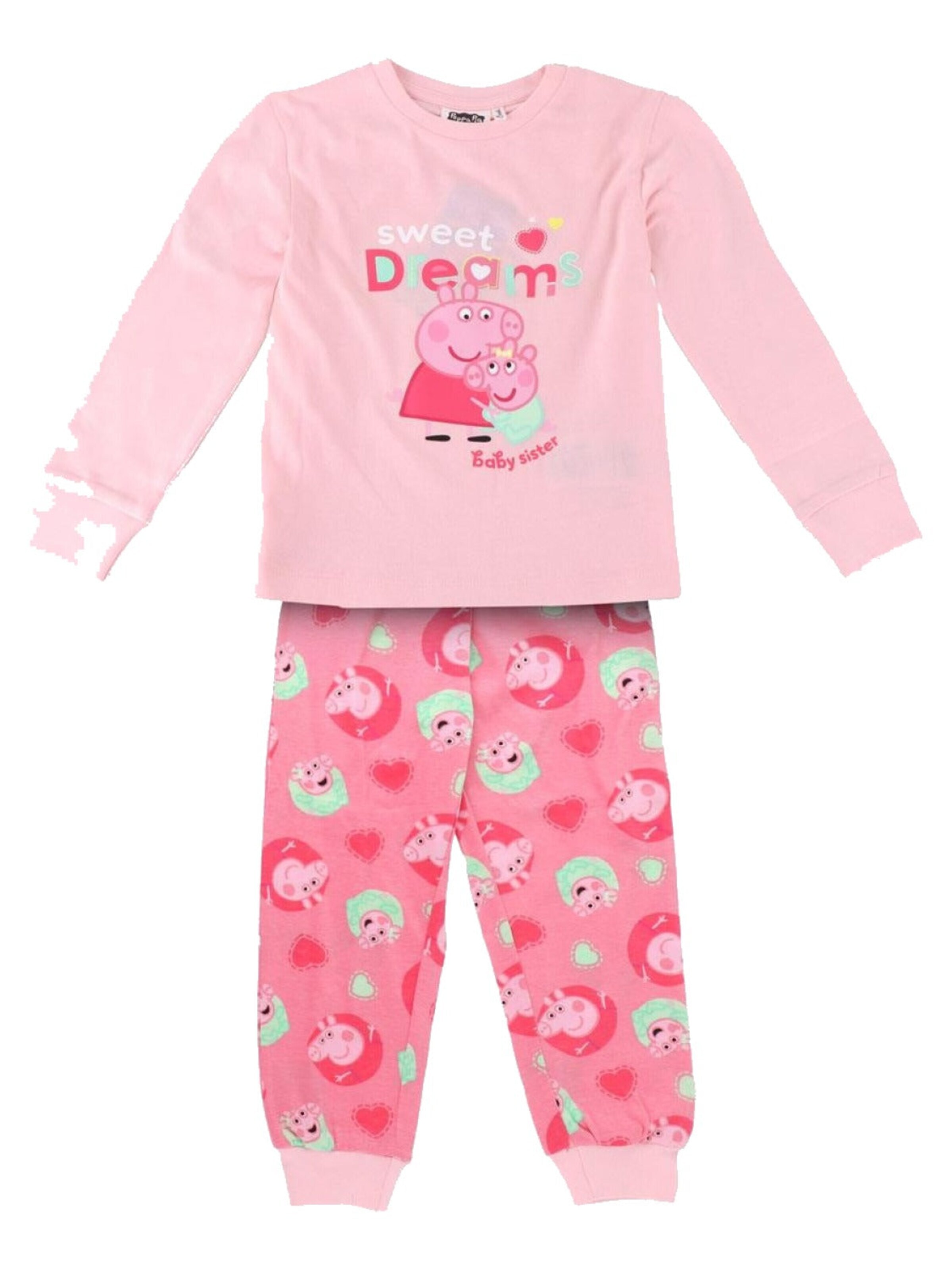 Peppa Pig Nachtkledij 'Peppa Pig Pyjama Meisjes' in Roze: voorkant