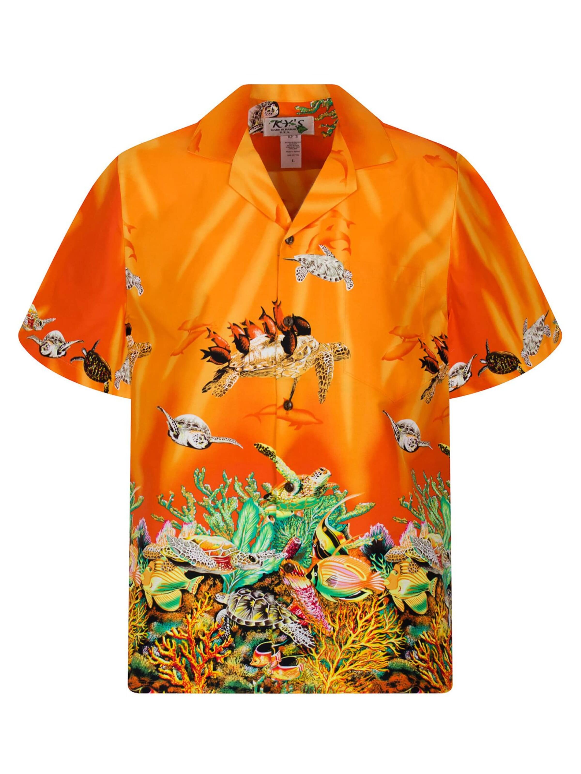 Camicia 'Turtle NEW' di KY's in arancione: frontale