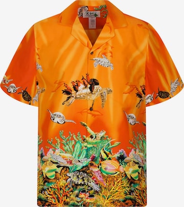Camicia 'Turtle NEW' di KY's in arancione: frontale