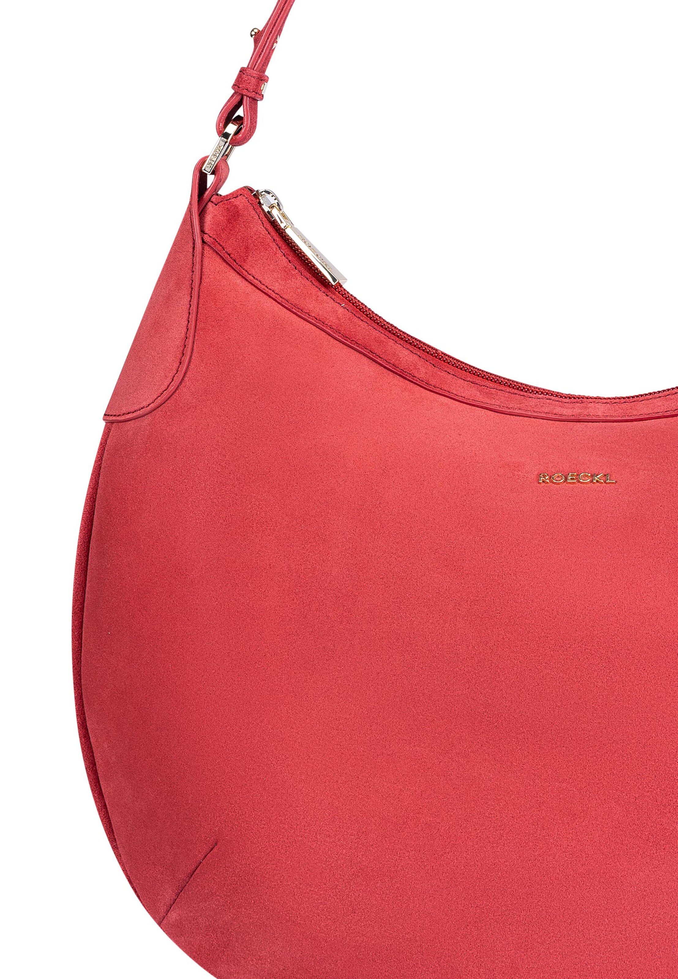 Borsa a spalla 'LIBERTY SCHULTERTASCHE NUBUK MEDIUM' di Roeckl in rosso