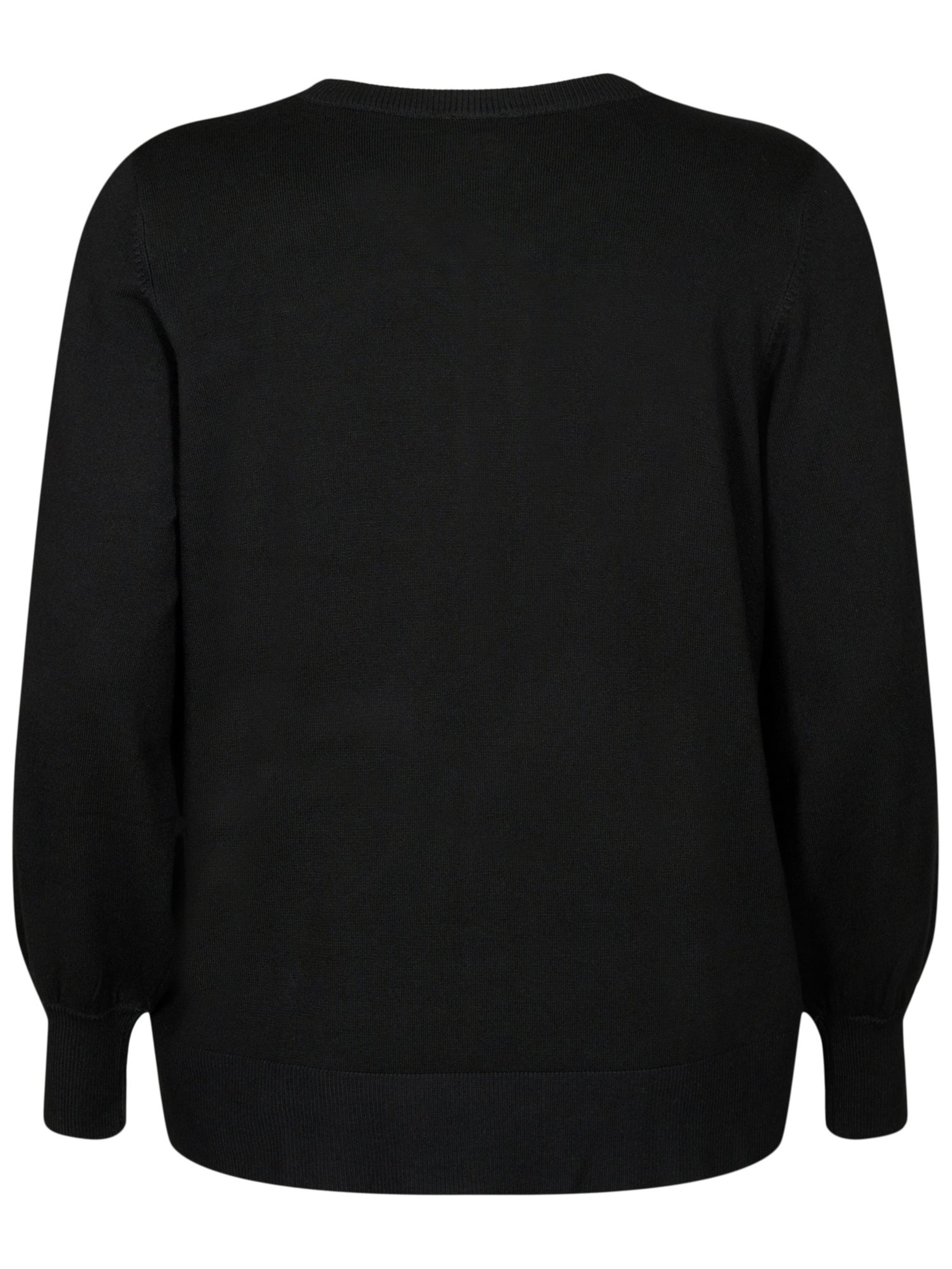 melns Zizzi Adīta jaka 'MCARRIE'