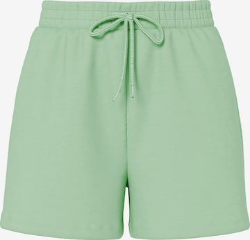 PIECES Trousers 'PCCHILLI' in Green: front