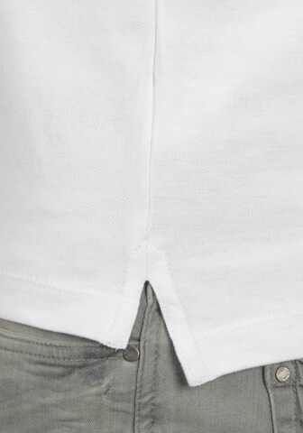 BLEND Langarm-Poloshirt 'Ralle' in Weiß