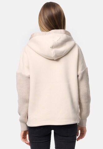 Decay Zip-Up Hoodie in Beige