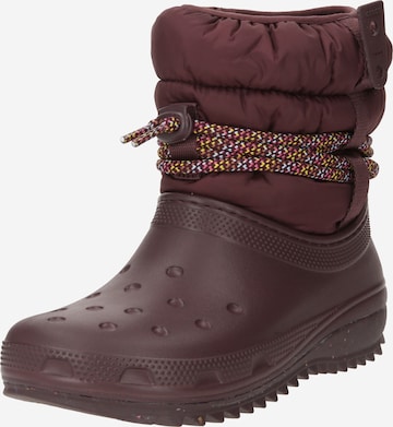 Crocs Snow Boots in Red: front