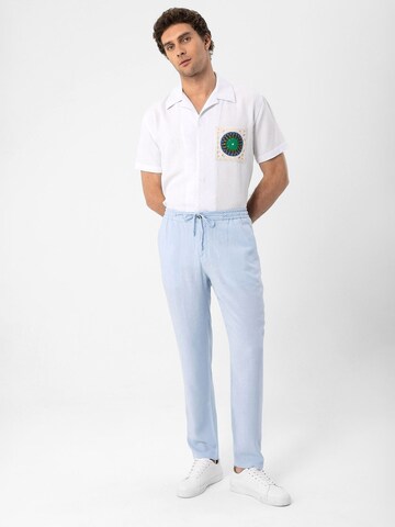 Antioch Loose fit Pleat-front trousers in Blue