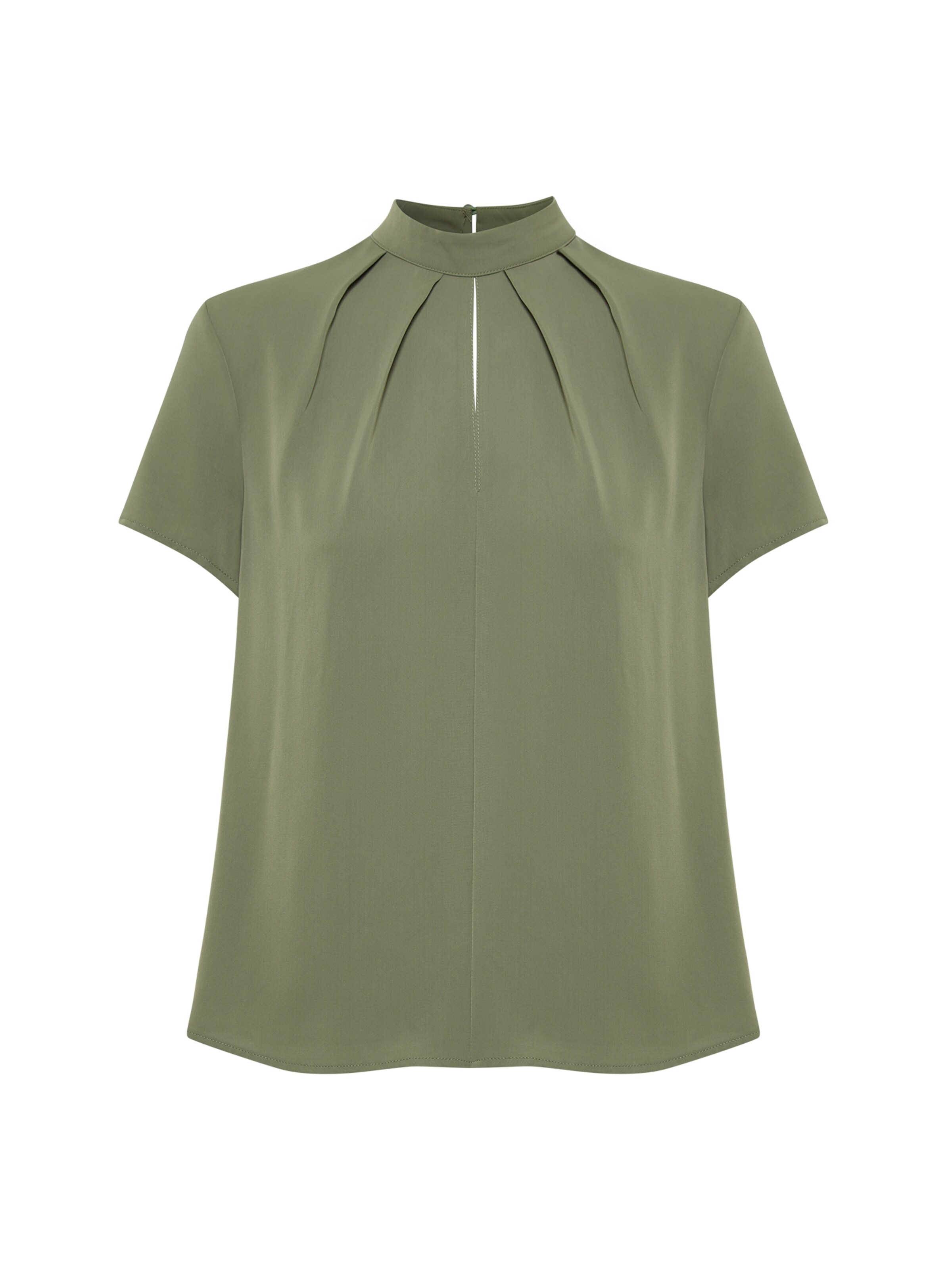 Camicia da donna 'ALEXANDRA TUCK NECK TOP' di Willa in verde: frontale