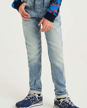 WE Fashion Slim fit Jeans in Blue: front