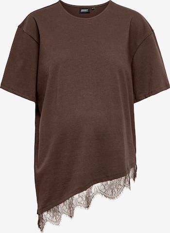 T-shirt 'OLMCast' Only Maternity en marron : devant