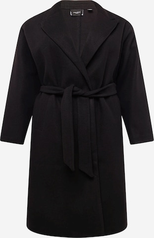 Manteau mi-saison 'Fortune' Vero Moda Curve en noir : devant