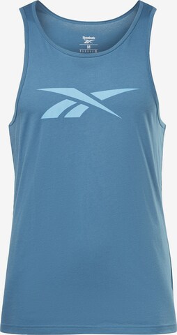 Reebok - Camisa funcionais em azul: frente