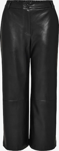 OPUS Bootcut Spodnie 'Melmi' w kolorze czarny: przód