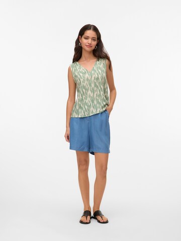 VERO MODA Loosefit Bandplooibroek 'VMFLEUR' in Blauw