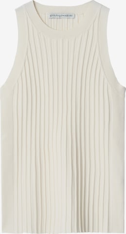 Adolfo Dominguez Knitted Top in White: front
