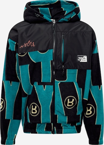 Grimey Fleece Jacket in Blue: front