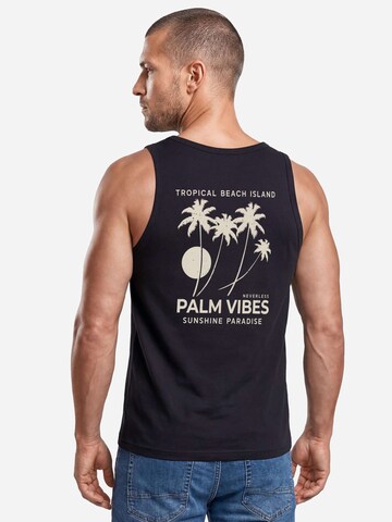 Neverless Shirt 'Palm Vibes' in Black