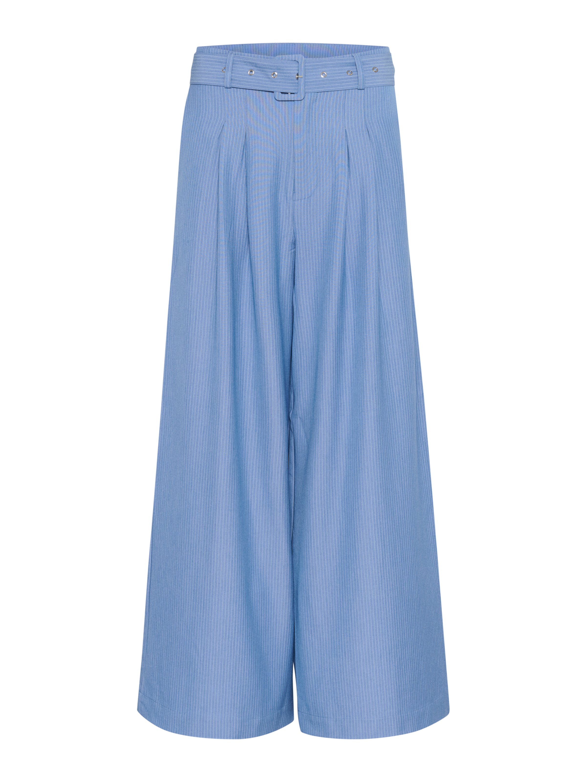 My Essential Wardrobe Wide leg Broek 'VittaMW' in Blauw: voorkant
