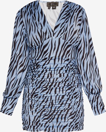 Robe faina en bleu : devant