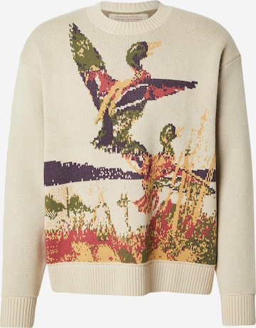 pilka Abercrombie & Fitch Megztinis 'DUCK': priekis