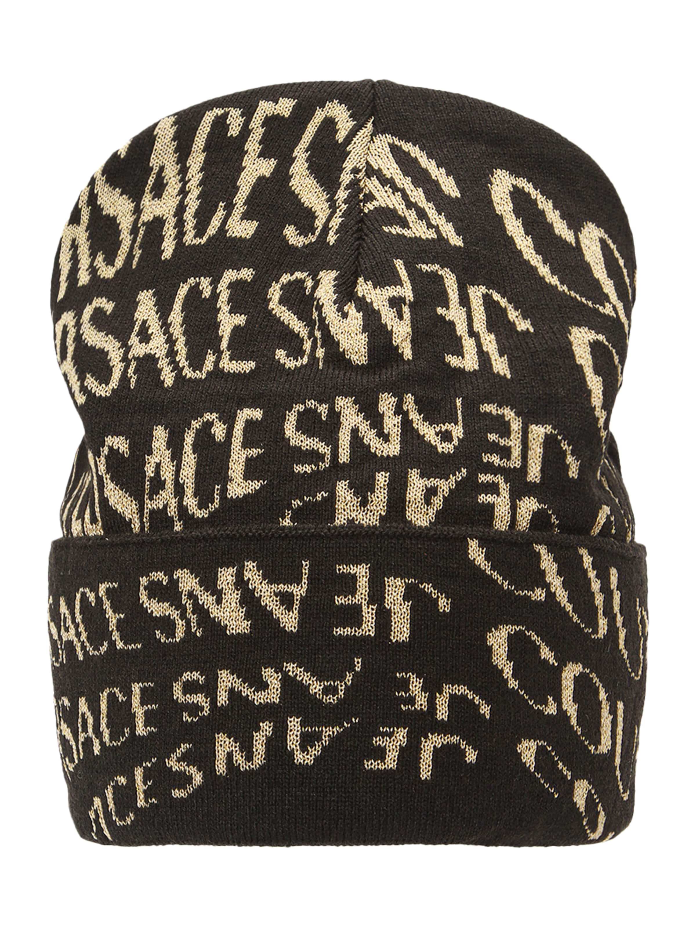 Bonnet Versace Jeans Couture en noir