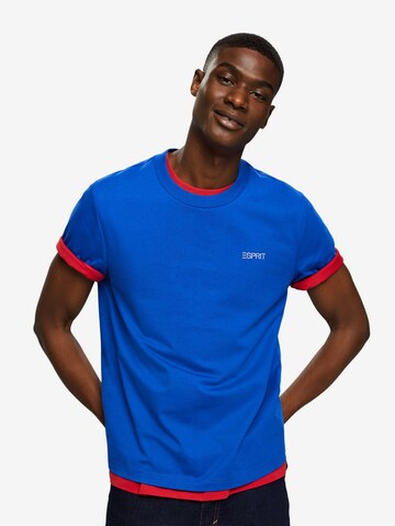 T-Shirt ESPRIT en bleu : devant