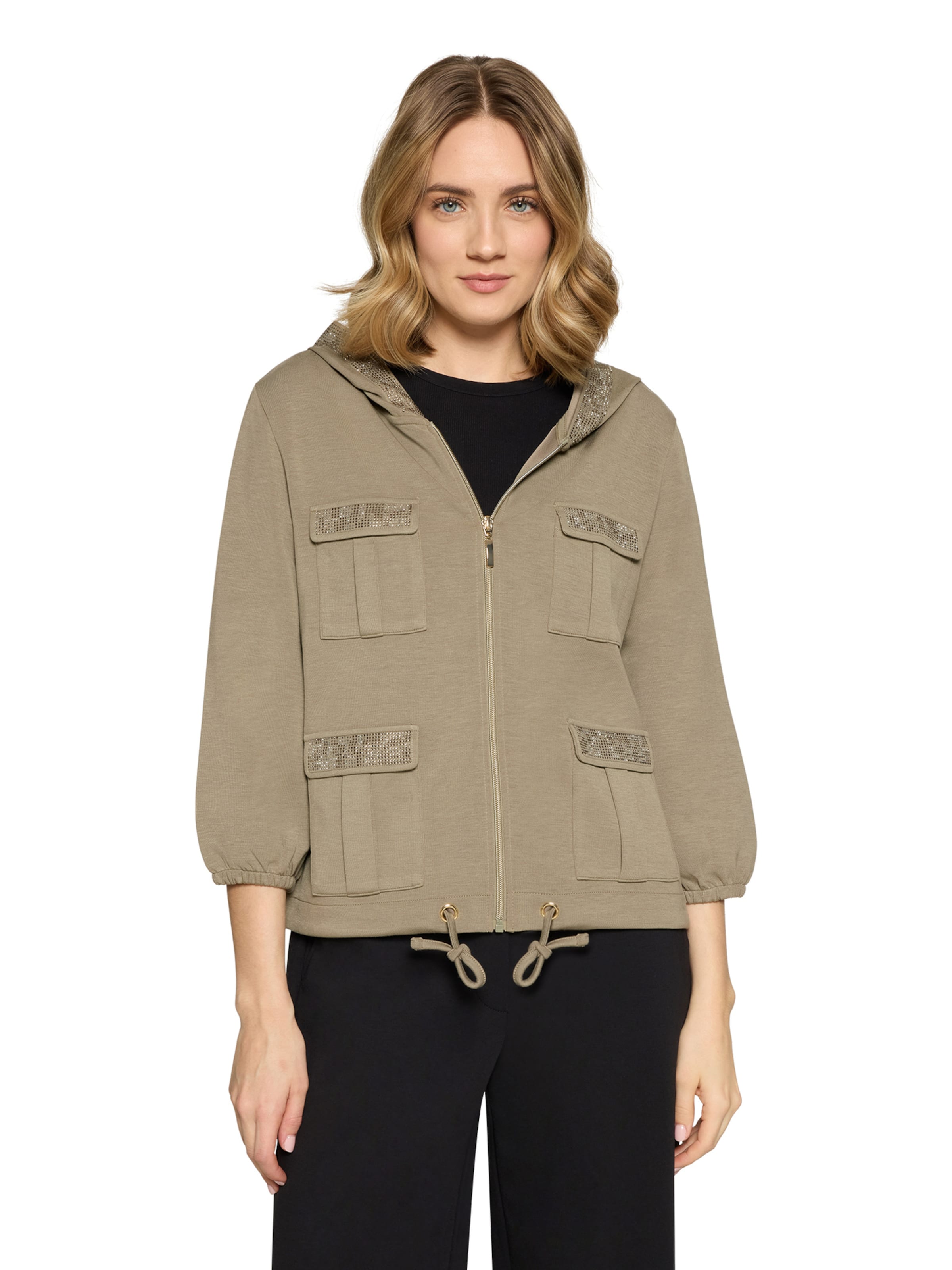 Veste mi-saison Betty Barclay en vert : devant