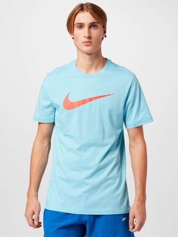 Nike Sportswear Shirt 'Swoosh' in Blauw: voorkant