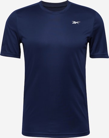 ReebokTehnička sportska majica - plava boja: prednji dio