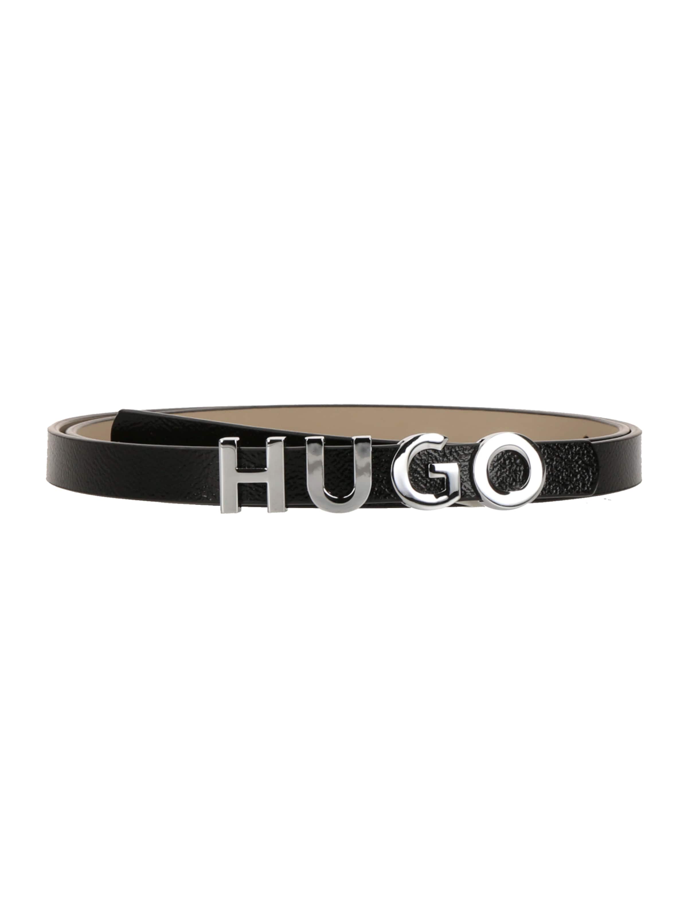 Ceinture 'Zula' HUGO en noir : devant