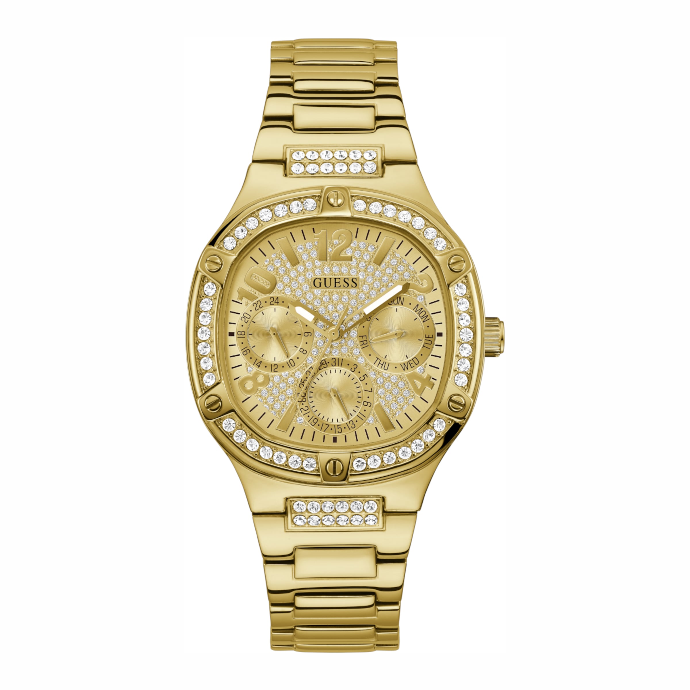 GUESS Аналоговые часы в Золотой: спереди