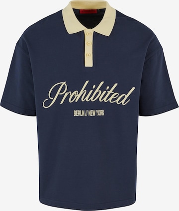 Prohibited Shirt in Blue: front
